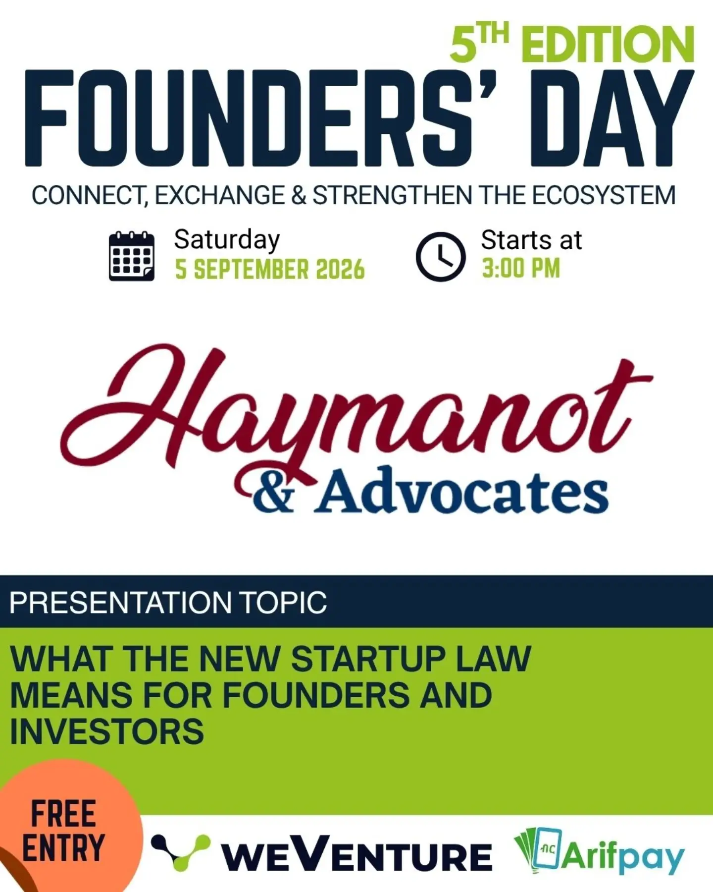 Founders' Day: What the New Startup Law Means for Founders and Investors