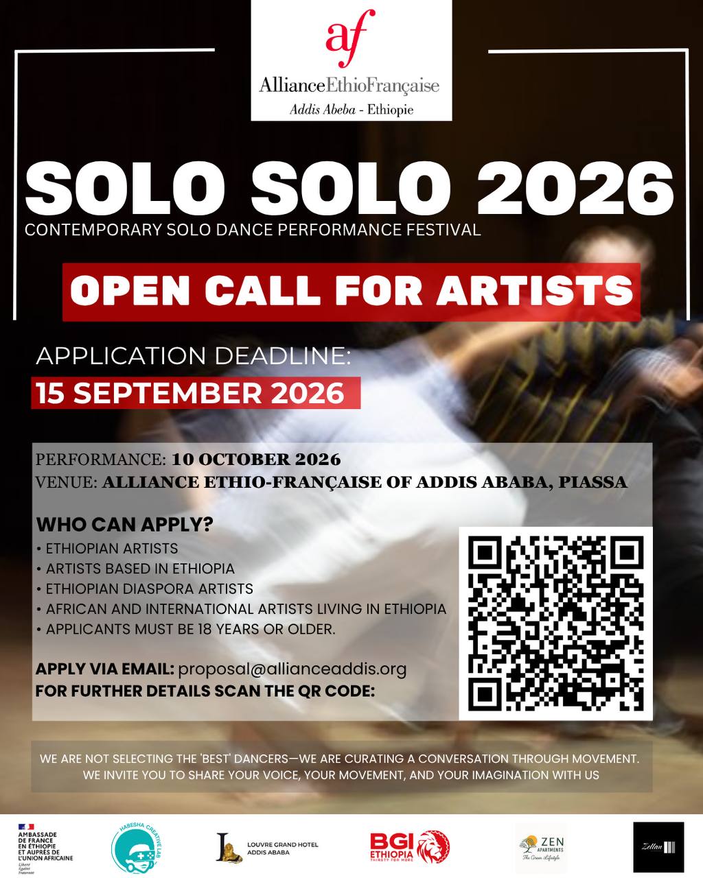 SOLO SOLO 2026 Contemporary Solo Dance Performance Festival