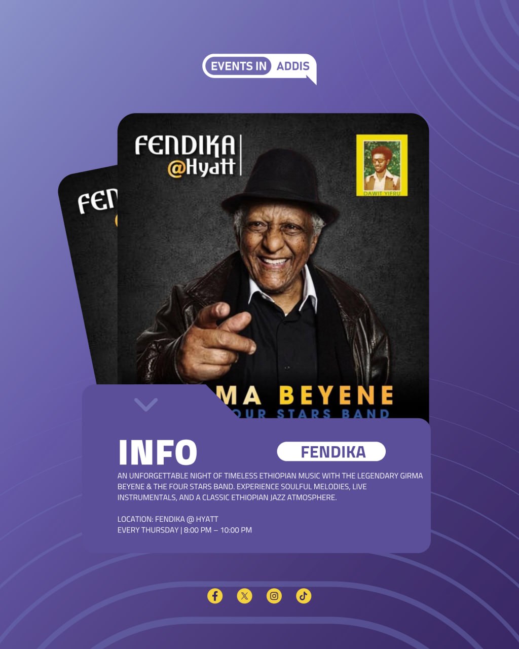 Girma Beyene with The Four Stars Band