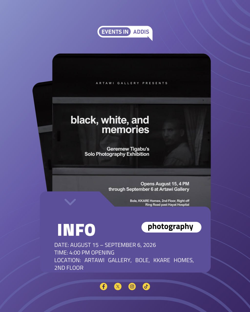 Black, White, and Memories: Geremew Tigabu's Solo Photography Exhibition