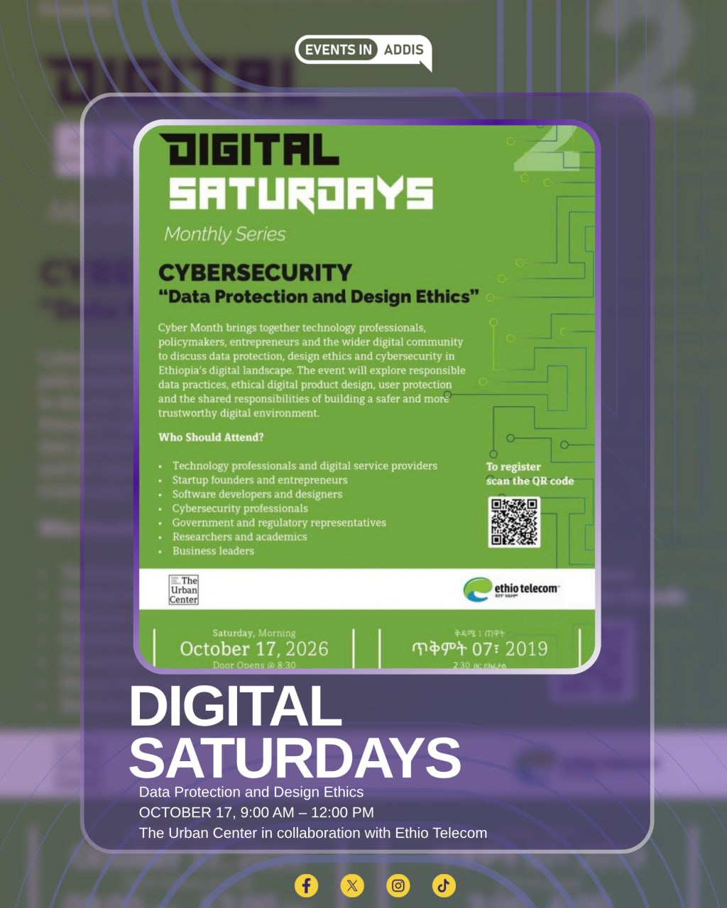 Digital Saturdays — Cybersecurity: Data Protection and Design Ethics